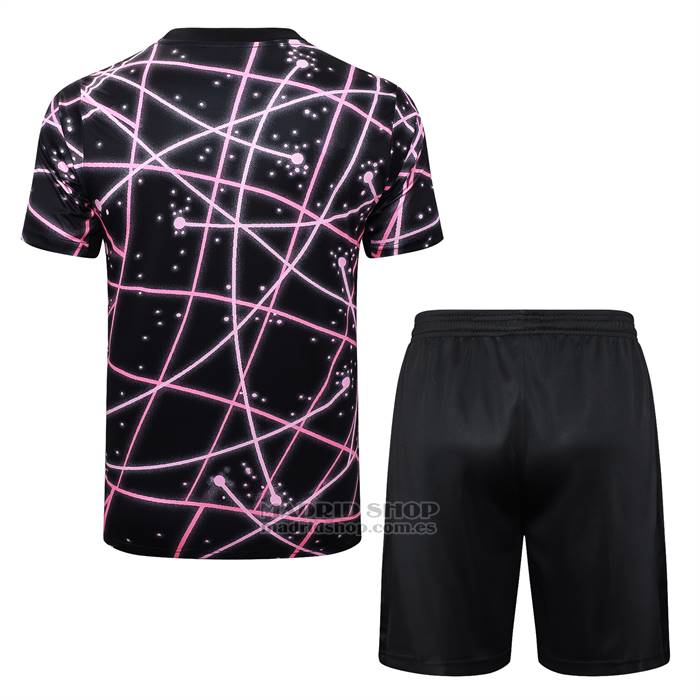 Chandal del Paris Saint-Germain Jordan Manga Corta 2025-2026 Negro Rosa - Pantalon Corto